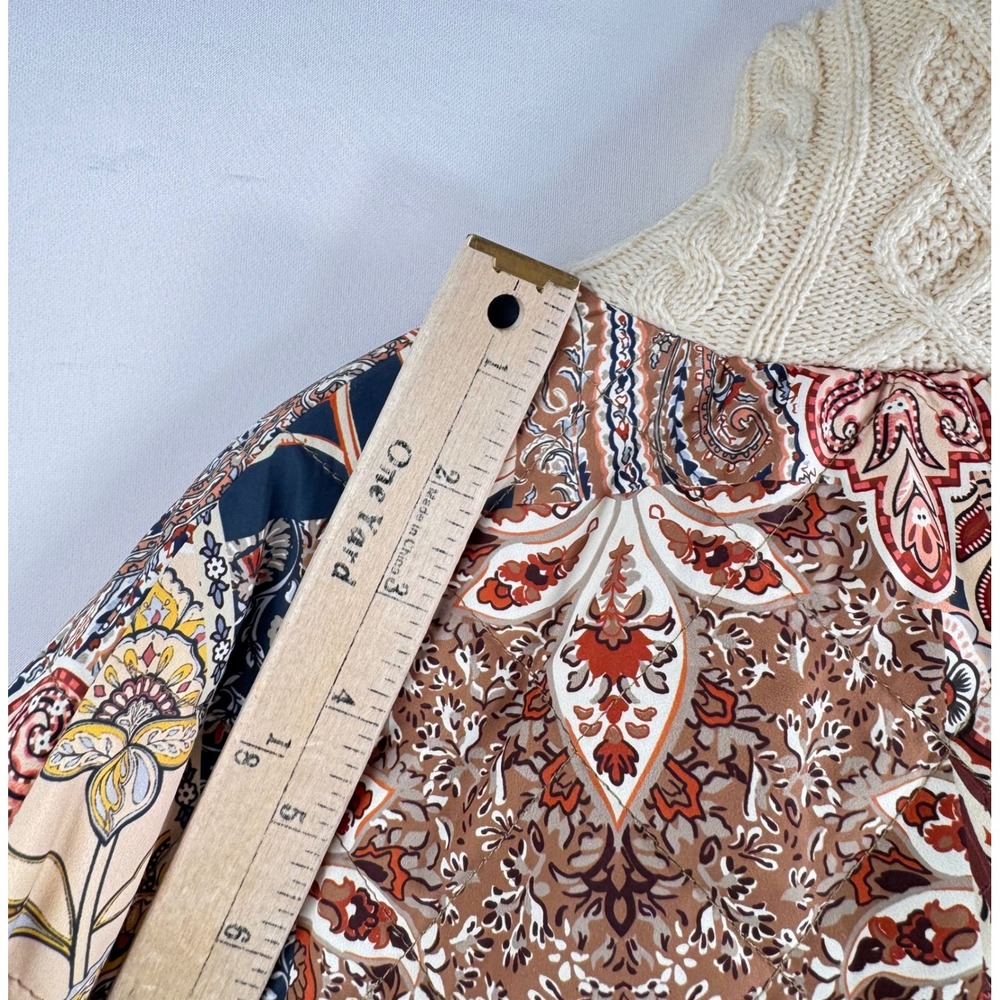 House of Harlow 1960 Quilted Patchwork shrug Bolero Jacket boho paisley sz OS - Picture 6 of 7
